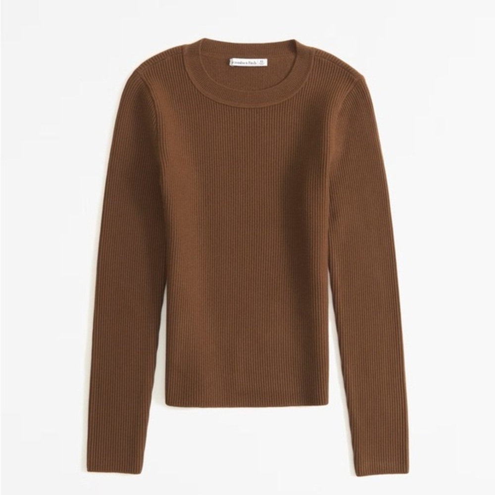 Abercrombie & Fitch Brown Crew Neck Sweater